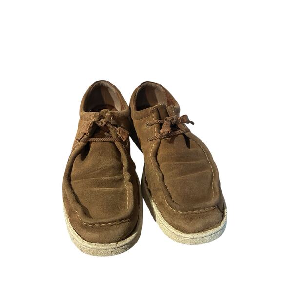 Justin Men's Shoes Hazer Slip-Ons JM305 Size 12 Brown Comfortable Leather - Picture 3 of 8